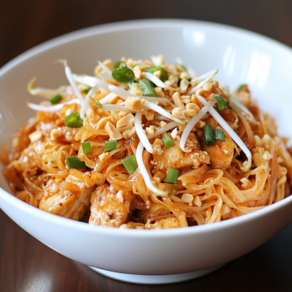 Easy Homemade Chicken Pad Thai Recipe