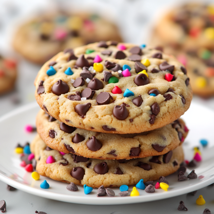 Easy Homemade Chocolate Chip Birthday Cookies Recipe