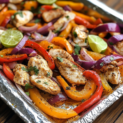 Easy Sheet Pan Chicken Fajitas Recipe for Dinner