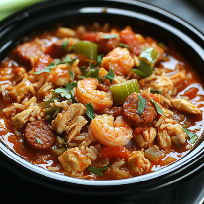 Easy Slow Cooker Jambalaya Recipe