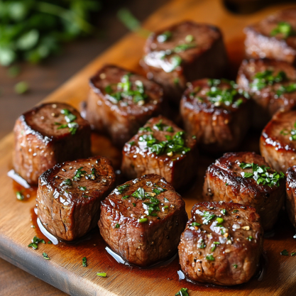 Easy Steak Bites with Garlic Butter Recipe