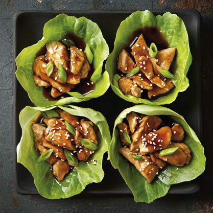 Easy Teriyaki Chicken Lettuce Wraps Recipe