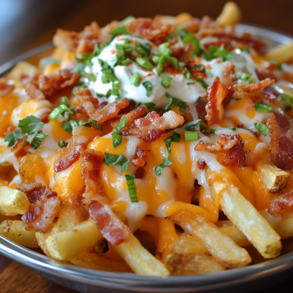 Loaded Bacon Cheese Fries Recipe