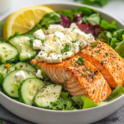 Mediterranean Salmon Bowl Recipe