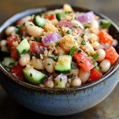 Mediterranean White Bean Salad Recipe