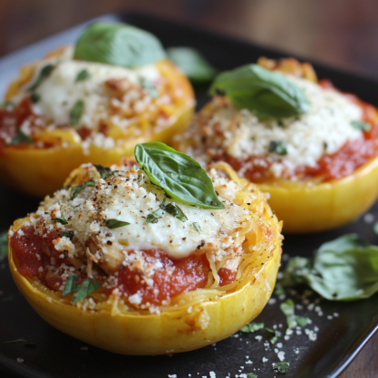 Mini Spaghetti Squash Lasagnas Recipe