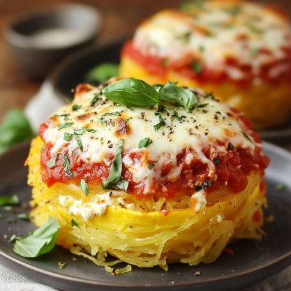 Mini Spaghetti Squash Lasagnas Recipe