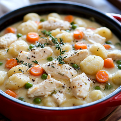 One Pot Gnocchi Chicken Pot Pie Recipe