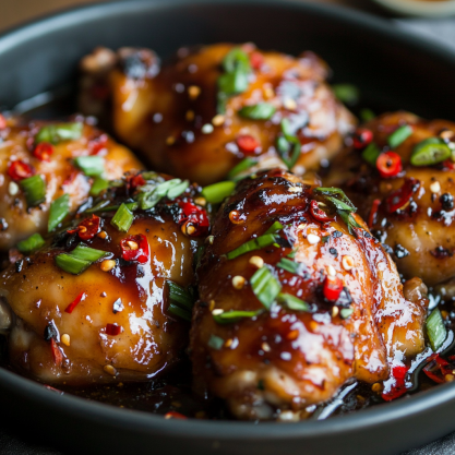 Sticky Sweet Chili Chicken Thighs Recipe