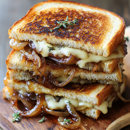 Ultimate French Onion Grilled Cheese Sandwich Recipe