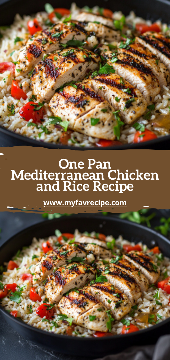 One Pan Mediterranean Chicken and Rice Recipe