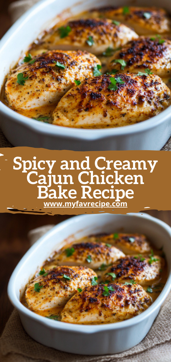 Spicy and Creamy Cajun Chicken Bake Recipe