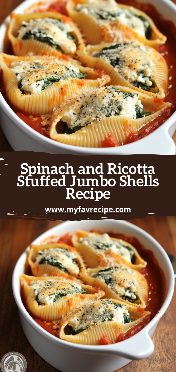 Spinach and Ricotta Stuffed Jumbo Shells Recipe