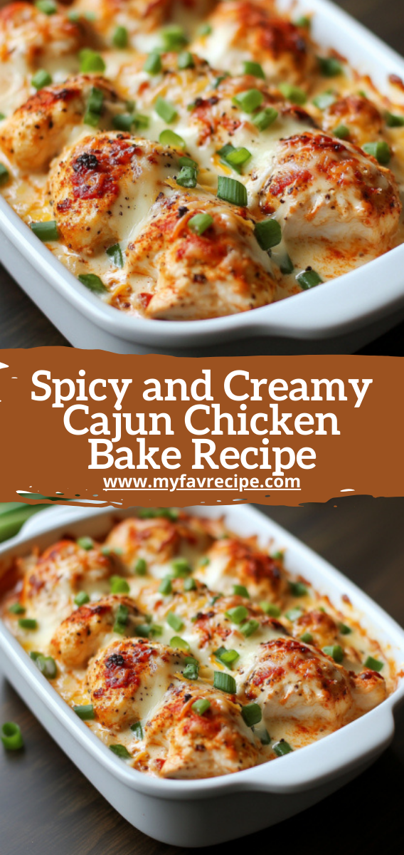 Spicy and Creamy Cajun Chicken Bake Recipe