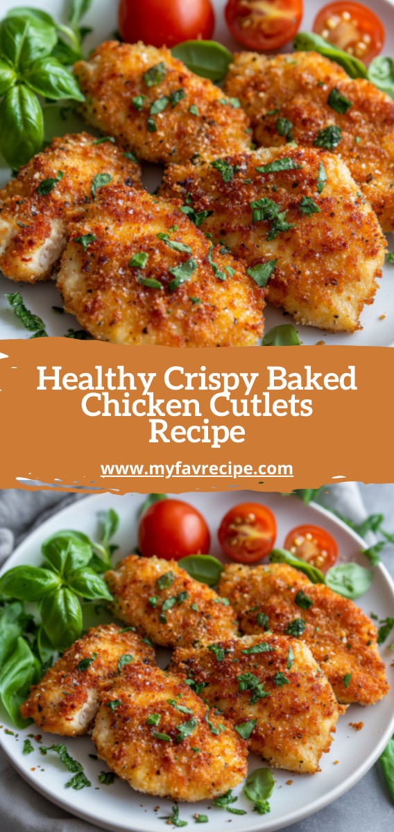 Healthy Crispy Baked Chicken Cutlets Recipe