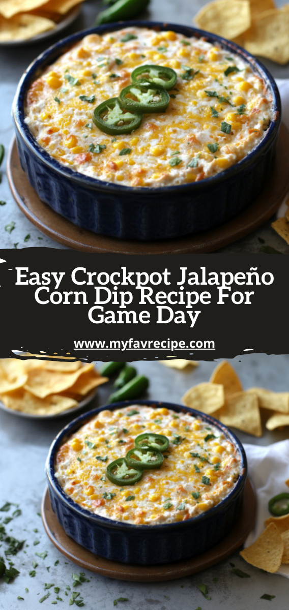 Easy Crockpot Jalapeño Corn Dip Recipe For Game Day