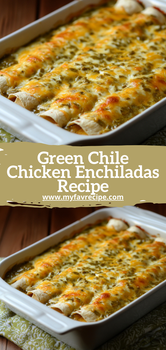 Green Chile Chicken Enchiladas Recipe