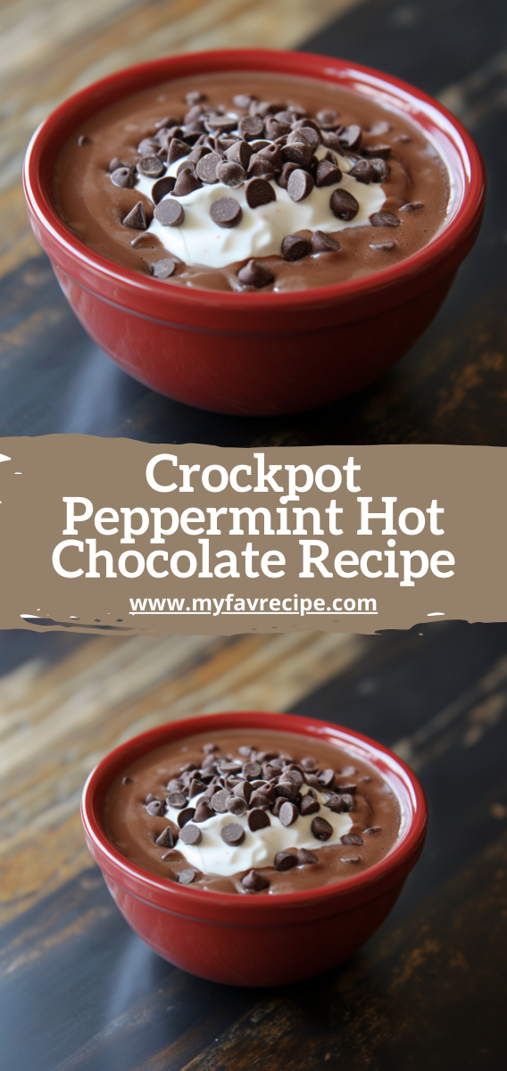 Crockpot Peppermint Hot Chocolate Recipe