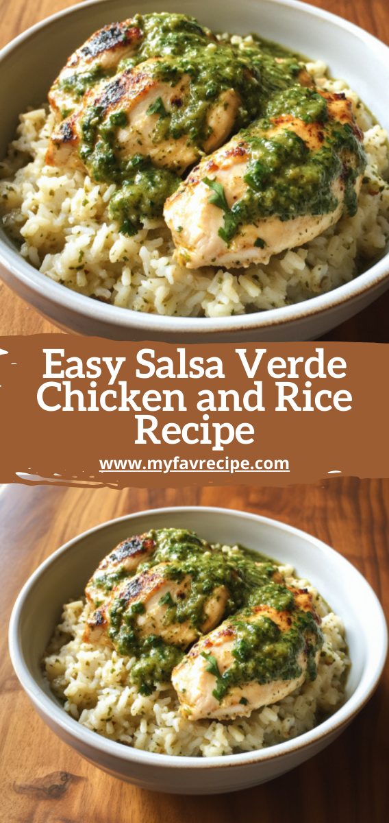 Easy Salsa Verde Chicken and Rice Recipe