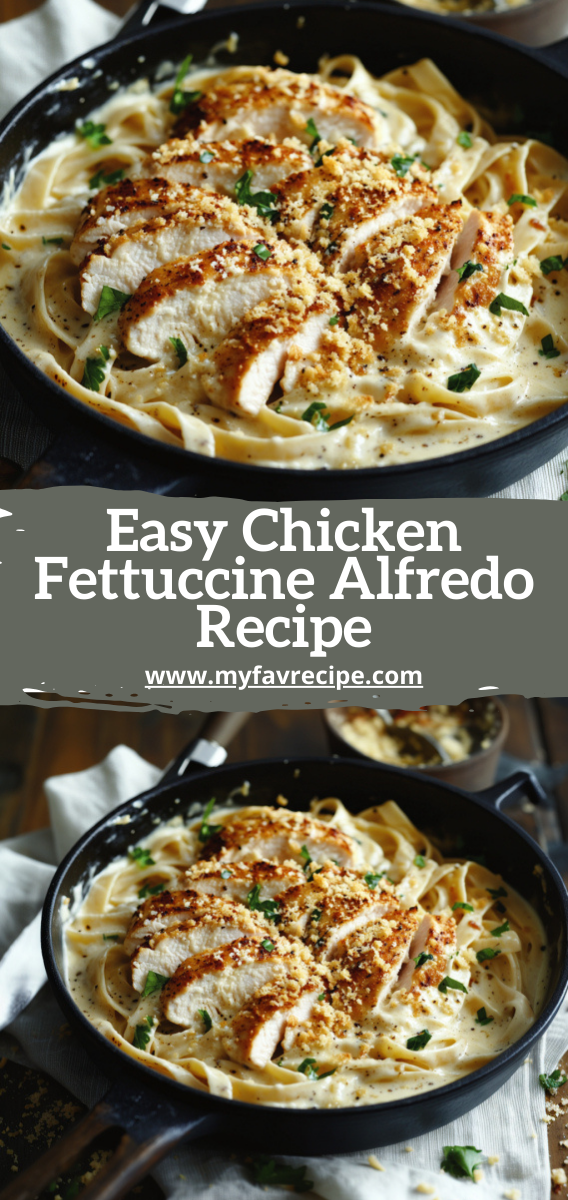 Easy Chicken Fettuccine Alfredo Recipe