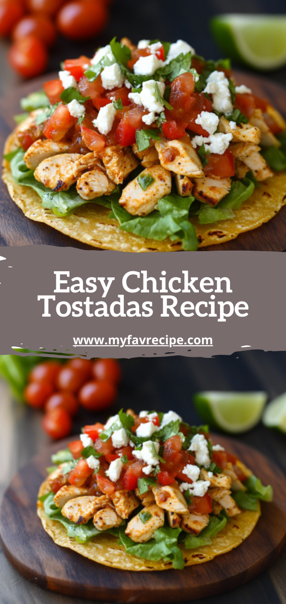 Easy Chicken Tostadas Recipe