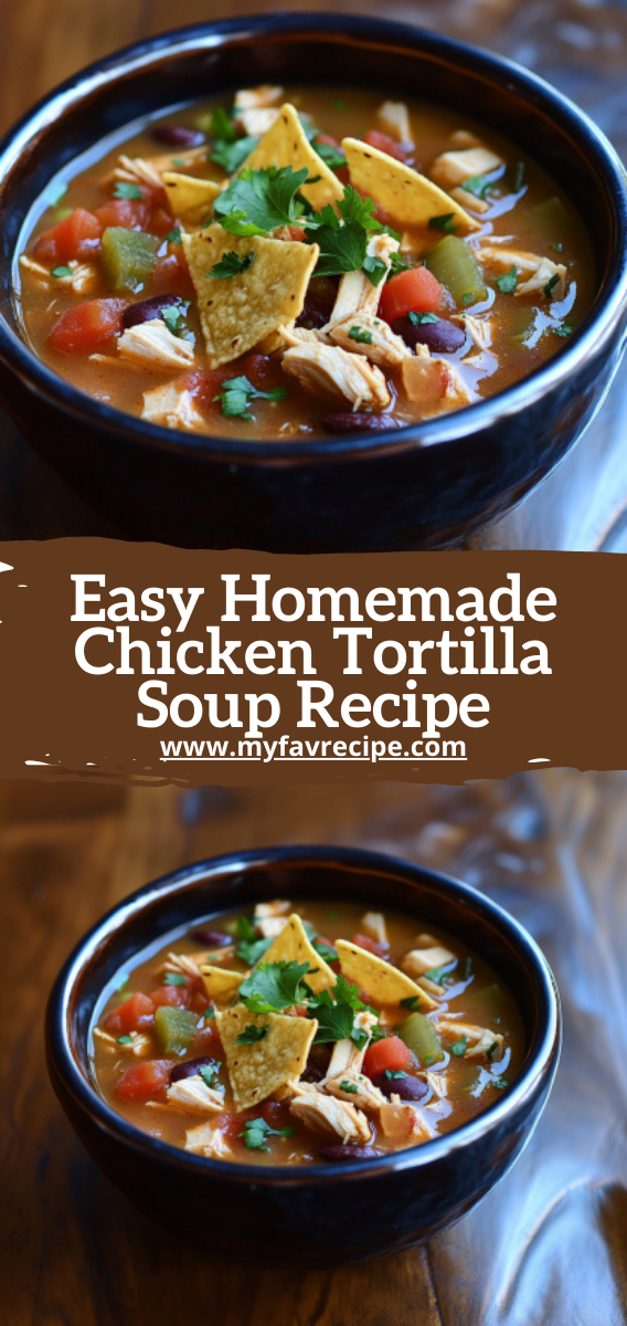 Easy Homemade Chicken Tortilla Soup Recipe