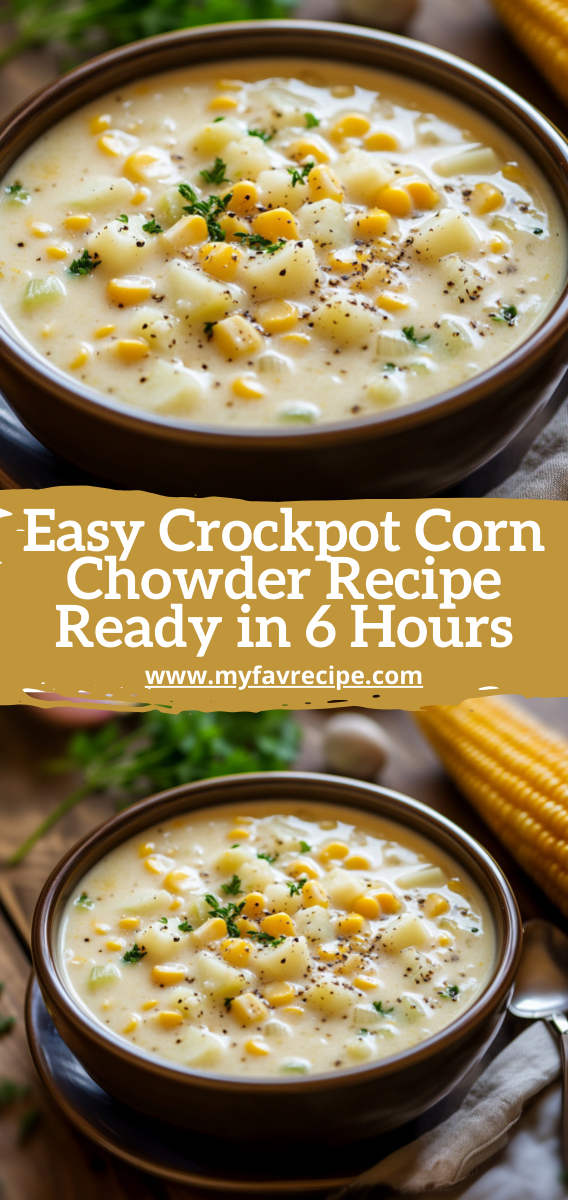 Easy Crockpot Corn Chowder Recipe Ready in 6 Hours