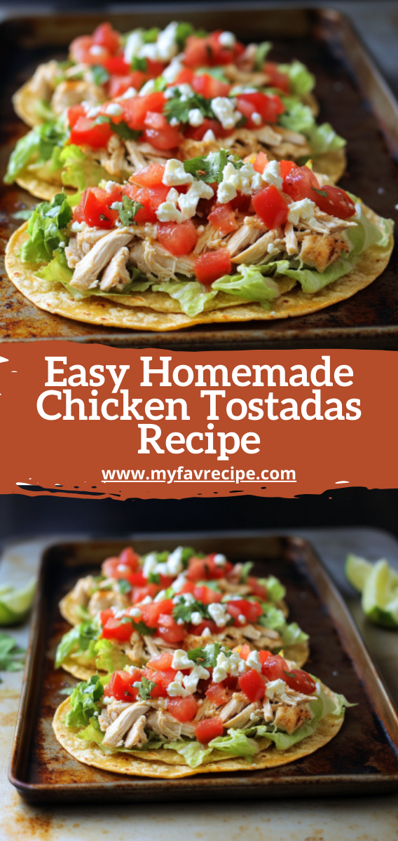 Easy Homemade Chicken Tostadas Recipe