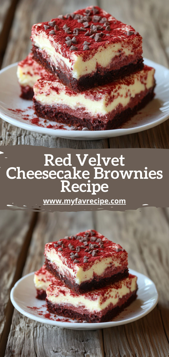 Red Velvet Cheesecake Brownies Recipe