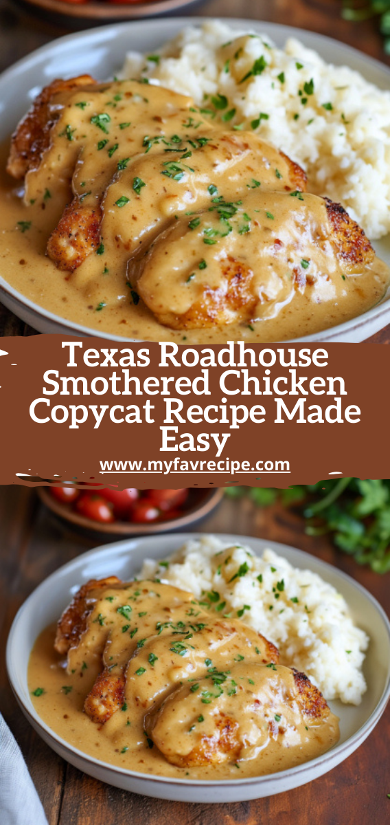 Texas Roadhouse Smothered Chicken Copycat Recipe Made Easy