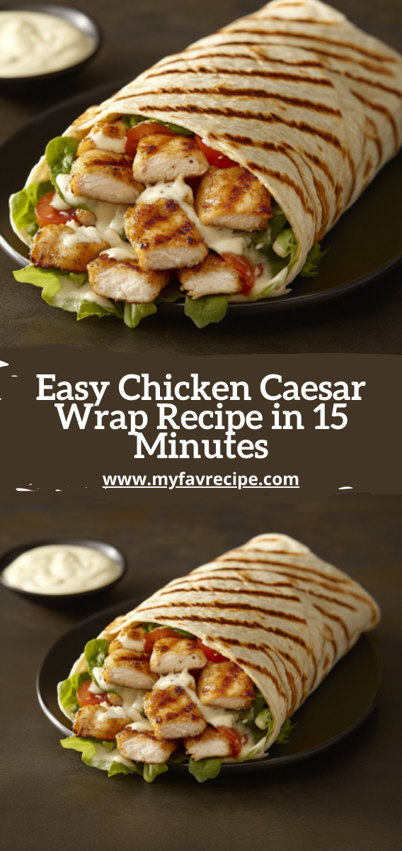 Easy Chicken Caesar Wrap Recipe in 15 Minutes