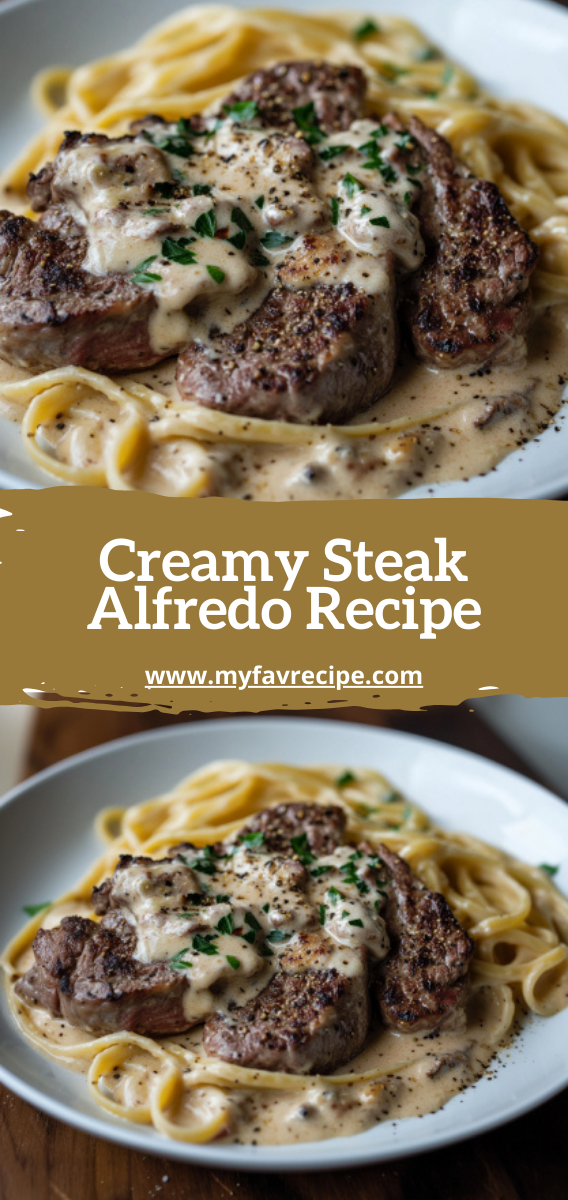 Creamy Steak Alfredo Recipe