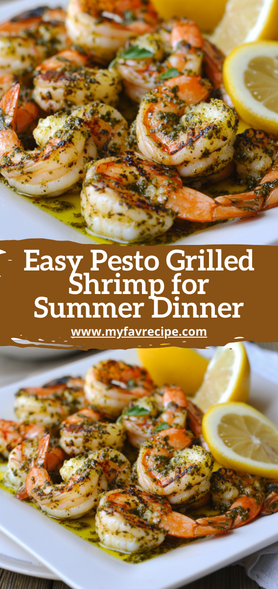 Easy Pesto Grilled Shrimp for Summer Dinner