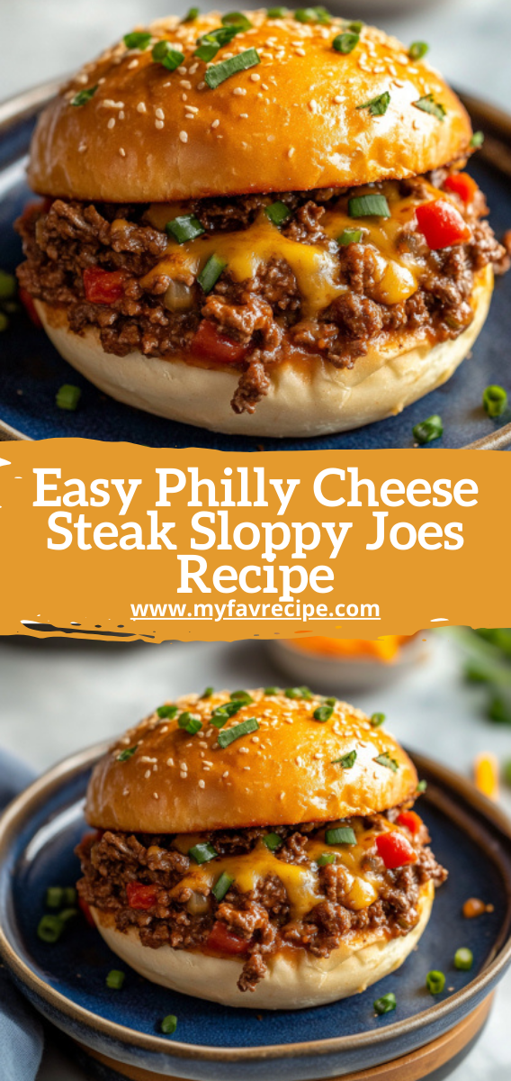 Easy Philly Cheese Steak Sloppy Joes Recipe