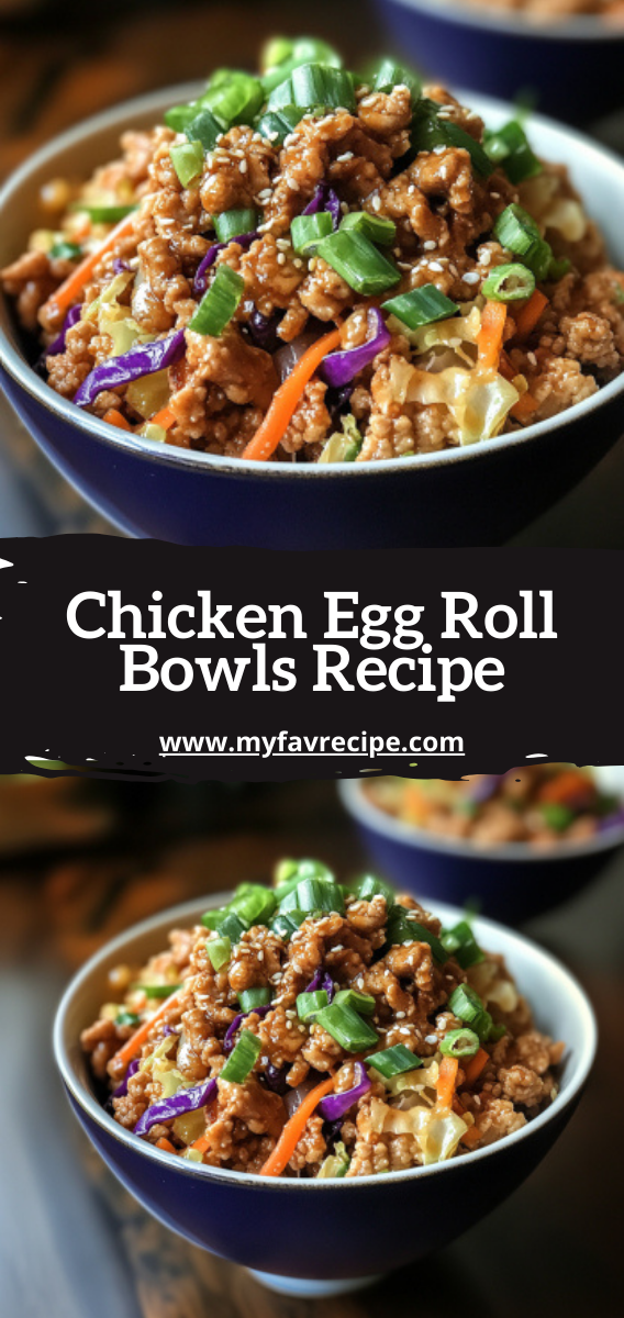 Chicken Egg Roll Bowls Recipe