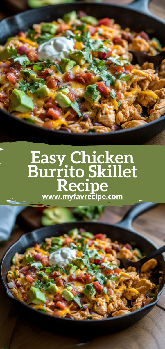 Easy Chicken Burrito Skillet Recipe