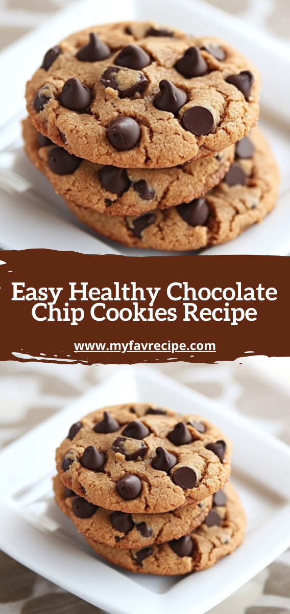 Easy Healthy Chocolate Chip Cookies Recipe