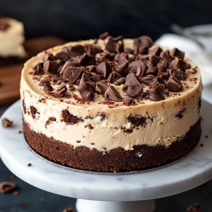 Brownie Bottom Cookie Dough Cheesecake Recipe