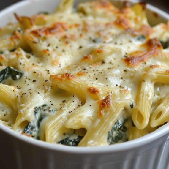 Creamy Spinach Ricotta Pasta Bake Recipe