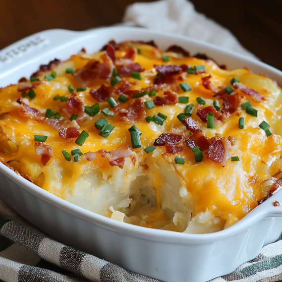 Creamy Twice Baked Potato Casserole Recipe