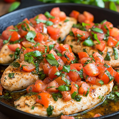 Easy 30 Minute Bruschetta Chicken Recipe for Dinner