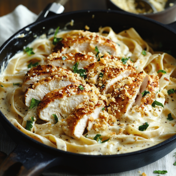 Easy Chicken Fettuccine Alfredo Recipe