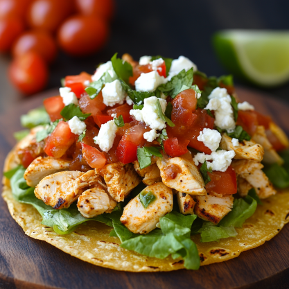 Easy Chicken Tostadas Recipe