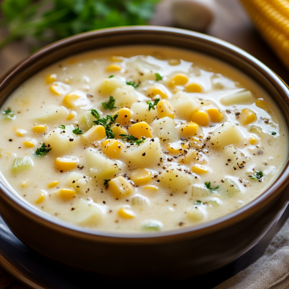 Easy Crockpot Corn Chowder Recipe Ready in 6 Hours