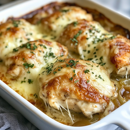 Easy French Onion Chicken Bake Recipe