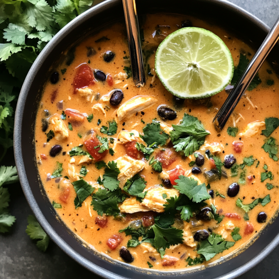 Easy Homemade Chicken Enchilada Soup Recipe