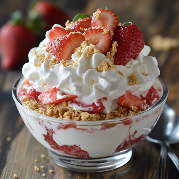 Easy No Bake Strawberry Delight