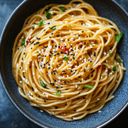 Garlic Sesame Noodles Recipe