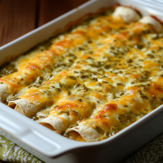 Green Chile Chicken Enchiladas Recipe