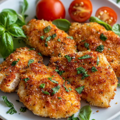 Healthy Crispy Baked Chicken Cutlets Recipe